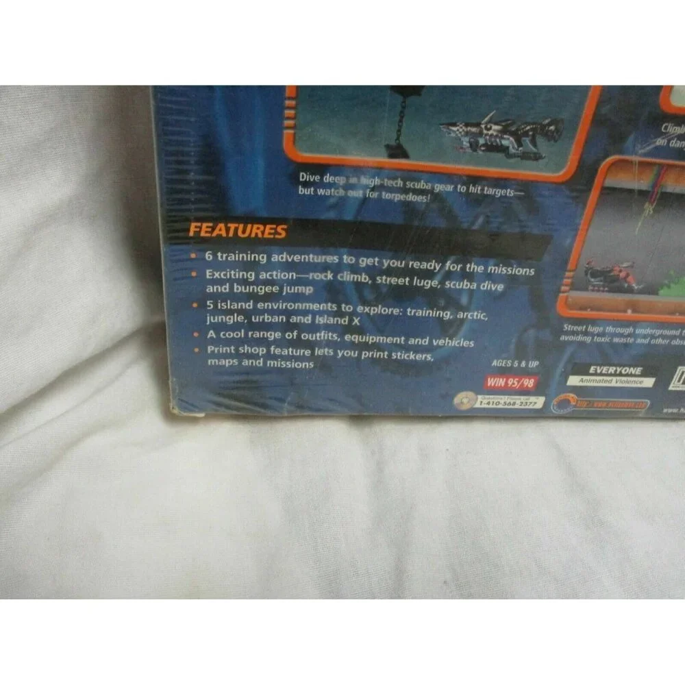 NEW Action Man: Raid on Island X (PC, 2000) SEALED  Windows 95/98